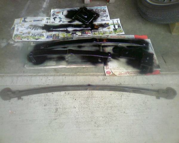 Triumph Spitfire Leaf Spring Stripped and Painted