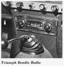 Triumph Spitfire 1963 Accessory: Bendix Radio